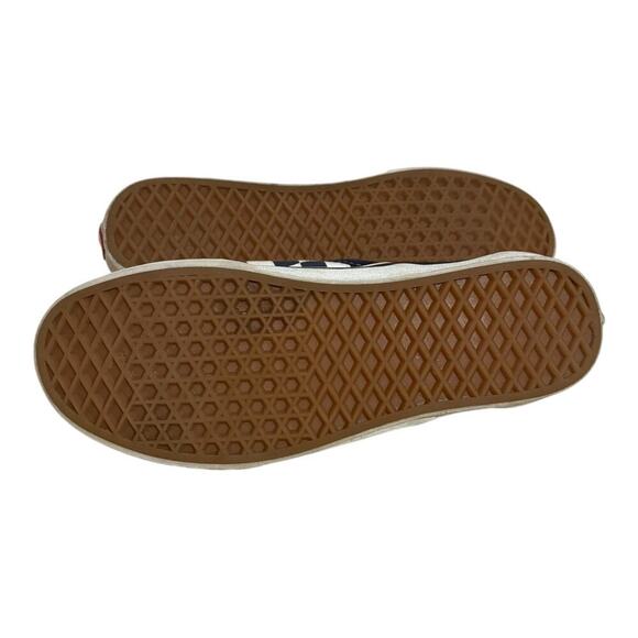 Vans Classic Slip-On Checkerboard Navy Black White Women's Size 9 Canvas Skate - Picture 7 of 7